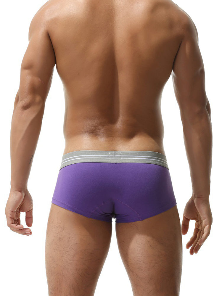 3 Pack Men’s Sexy Cutout Trunks with Lift-up Pouch