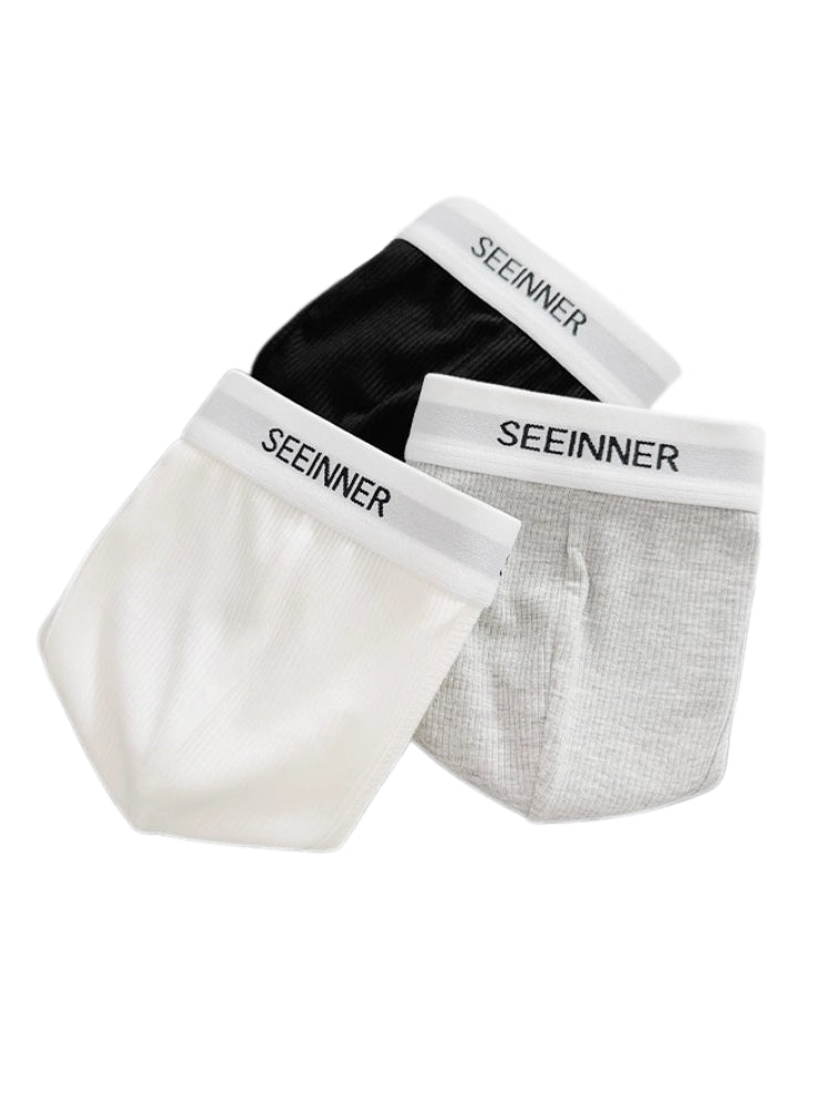 3 Pack Men's Sporty Comfy Waistband Briefs