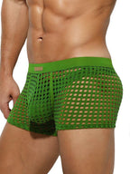 2 Pack Men's Hollow Mesh Sexy Trendy Moisture-Wicking Trunks