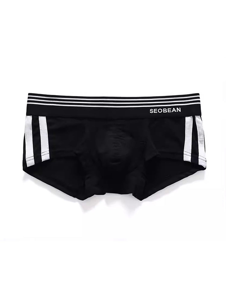 Men's Slim-Fit Cotton Trunks - Low Rise & Lifting Support