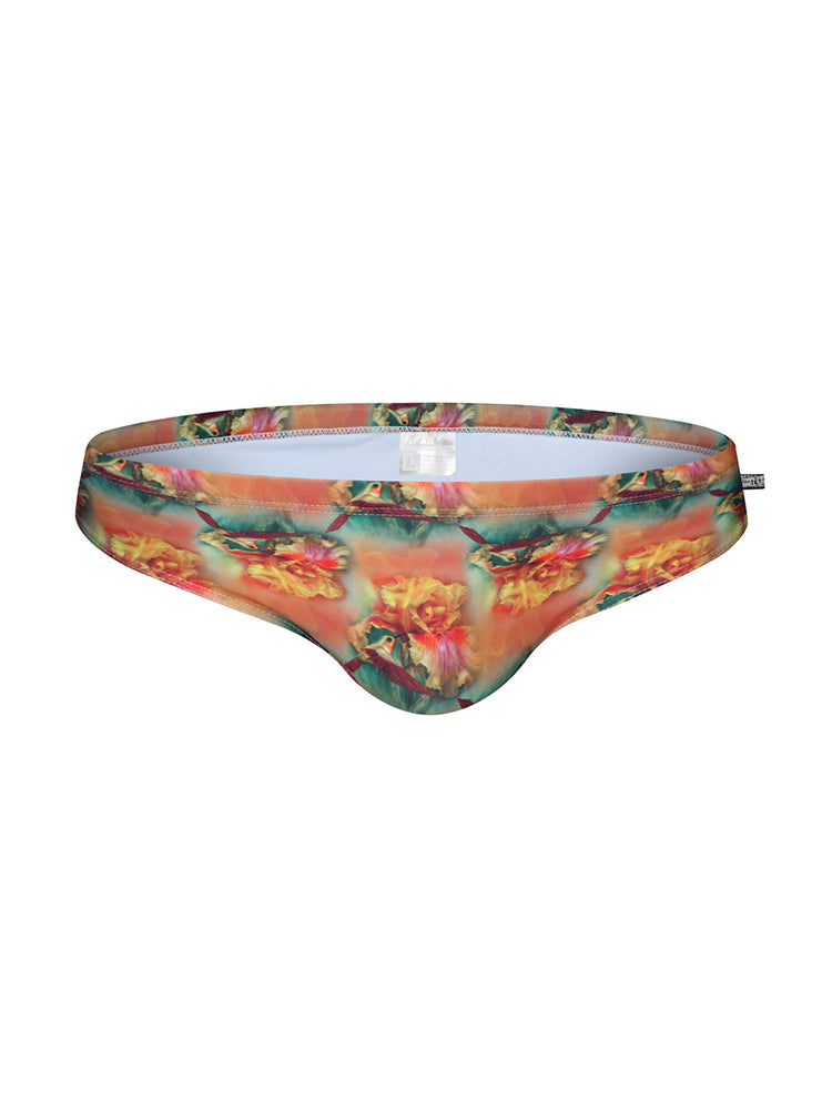 Men's Lightweight Low-Rise Bold Prints Swim Briefs & Trunks