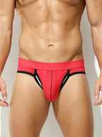 2 Pack Men's Breathable Side-Open Thin and Lightweight Supportive Fit Briefs