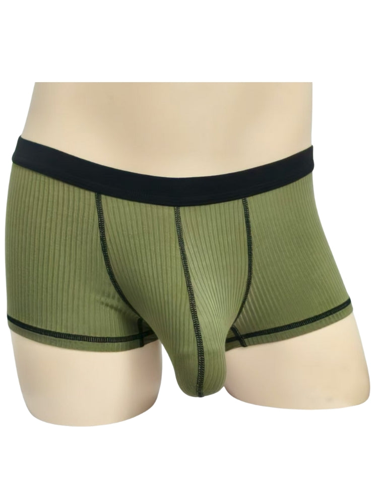 3 Pack Men's Ultra-Thin Cooling Large Supportive Pouch Breathable Low-Rise Trunks