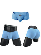 2 Pack Men's Comfy Low-rise Contoured Pouch Trunks
