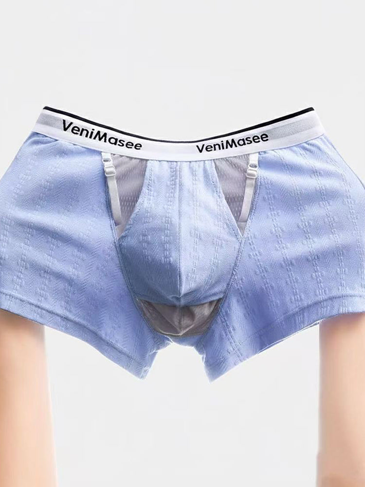 Men's Cotton Pouch Trunks with Adjustable Support
