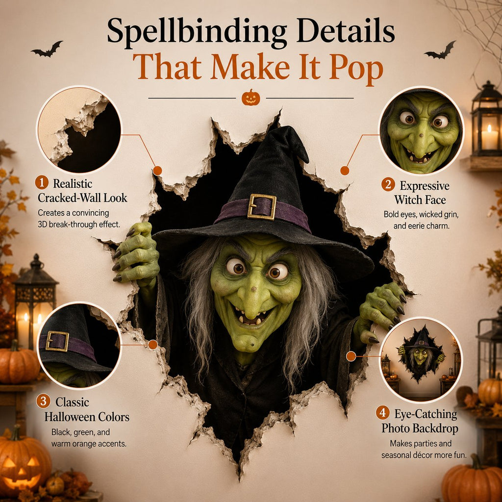 🧙Halloween Break-In 3D Wall Decals