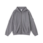Patchwork zip jacket Gray
