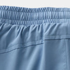 Men's 2-in-1 Quick Dry Stretch Board Shorts with Boxer Liner & Zipper Pockets