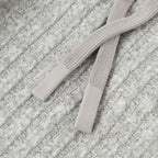 Loose Fleece Casual Pants White Gray