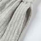 Loose Fleece Casual Pants White Gray