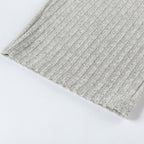 Loose Fleece Casual Pants White Gray