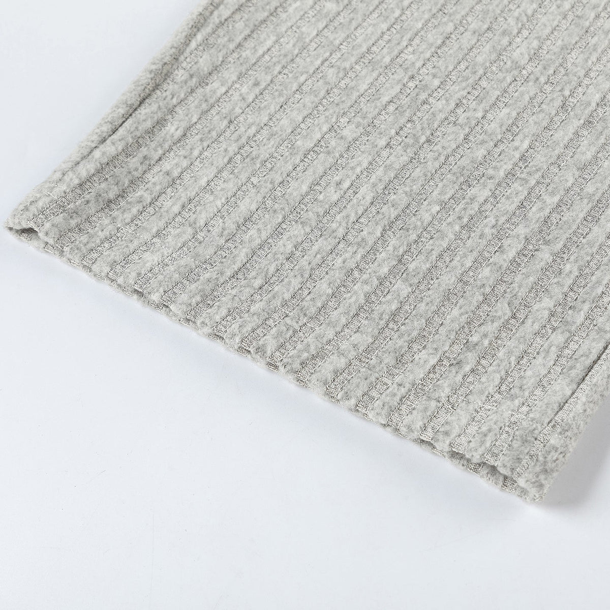 Loose Fleece Casual Pants White Gray
