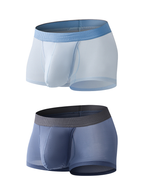 2 Pack Men's Ultra-Thin Trunks with Open Fly