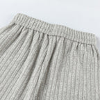 Loose Fleece Casual Pants White Gray