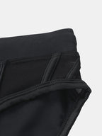 Men Sexy Sheer Patchwork Swim Briefs
