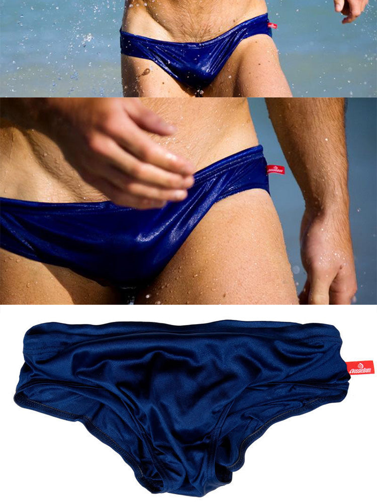 Men Sexy Pouch Solid Bikini Swim Briefs