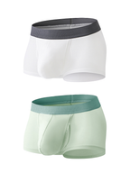 2 Pack Men's Ultra-Thin Trunks with Open Fly