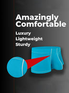 3 Pack Men's Large Pouch Contrast Binding Trunks