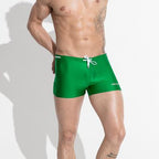 Men's Sexy Breathable Boxer Swim Trunks