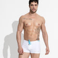 Men's Sexy Breathable Boxer Swim Trunks