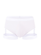 Men’s Sexy Solid Color Suspender Briefs
