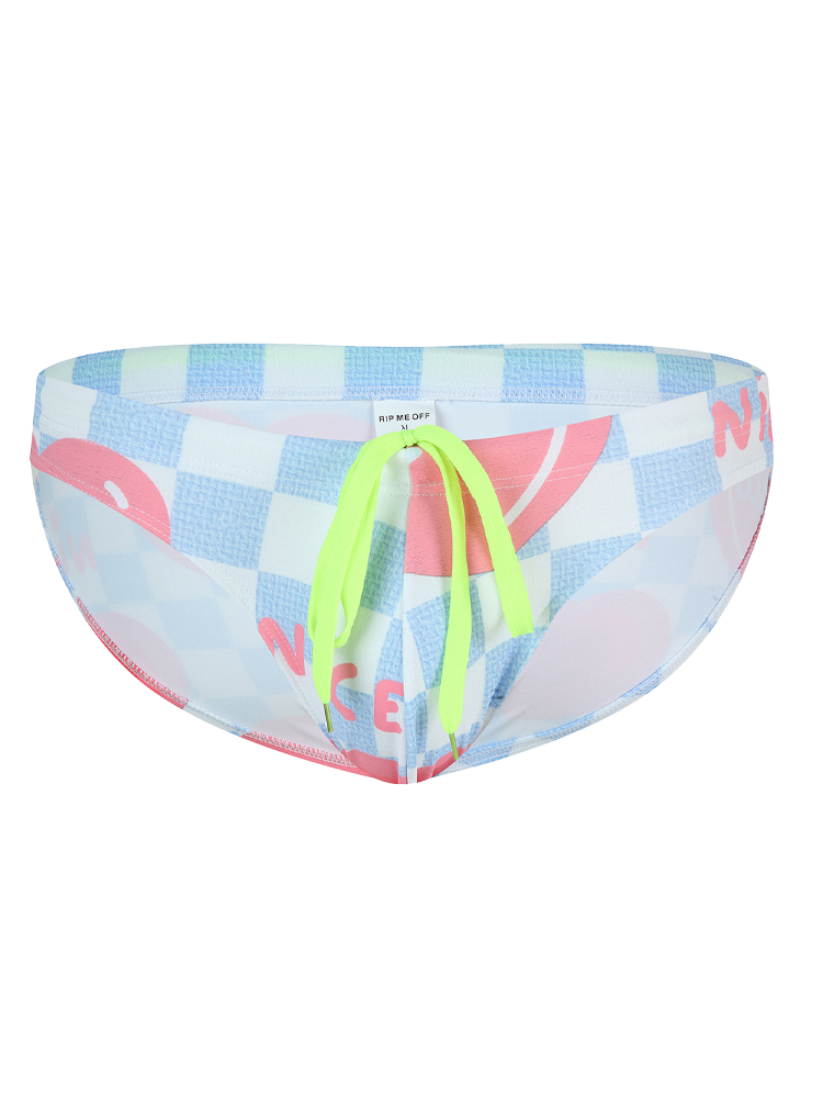 Men’s Colorful Low-rise Briefs With Drawstring