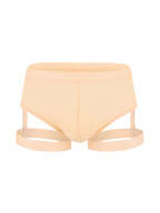Men’s Sexy Solid Color Suspender Briefs