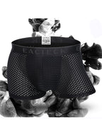 Men's Mesh Thin Ice Silk High-Stretch Comfy Waistband Trunks