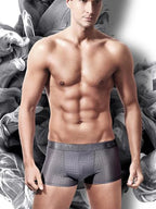 Men's Mesh Thin Ice Silk High-Stretch Comfy Waistband Trunks