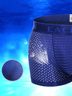 Men's Mesh Thin Ice Silk High-Stretch Comfy Waistband Trunks