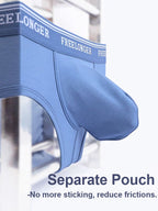 FreeLonger Men's Microfiber Covered Silky Touch Briefs