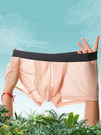 2 Pack Men's Ultra-Thin Trunks with Open Fly