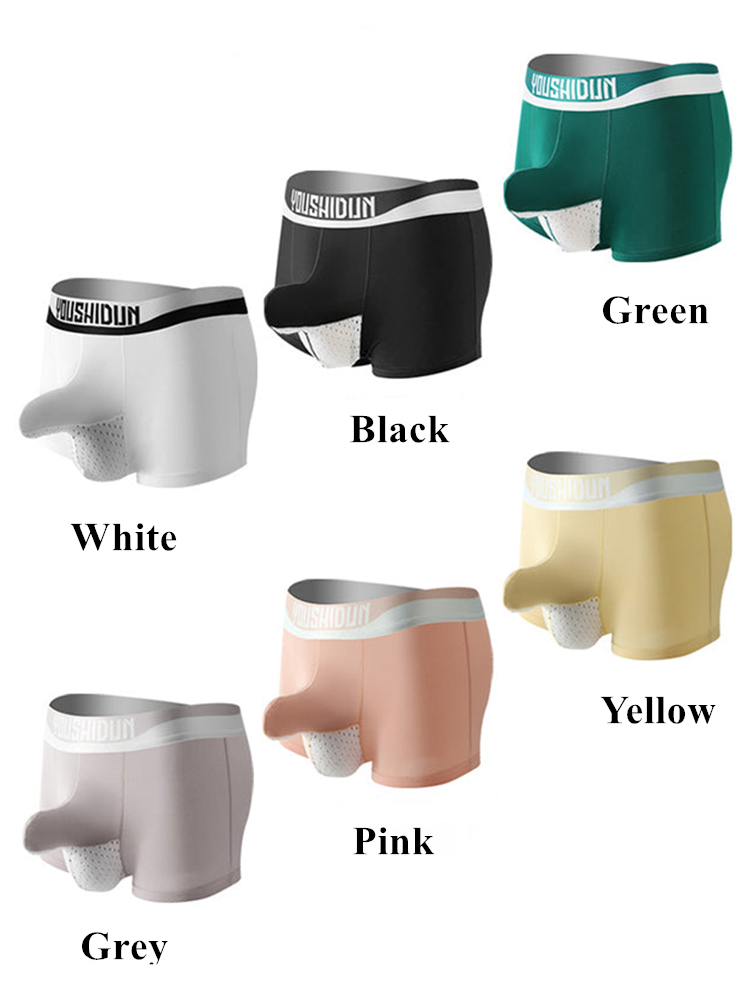 3 Pack Men's Comfy Cotton Dual Pouch Underwear