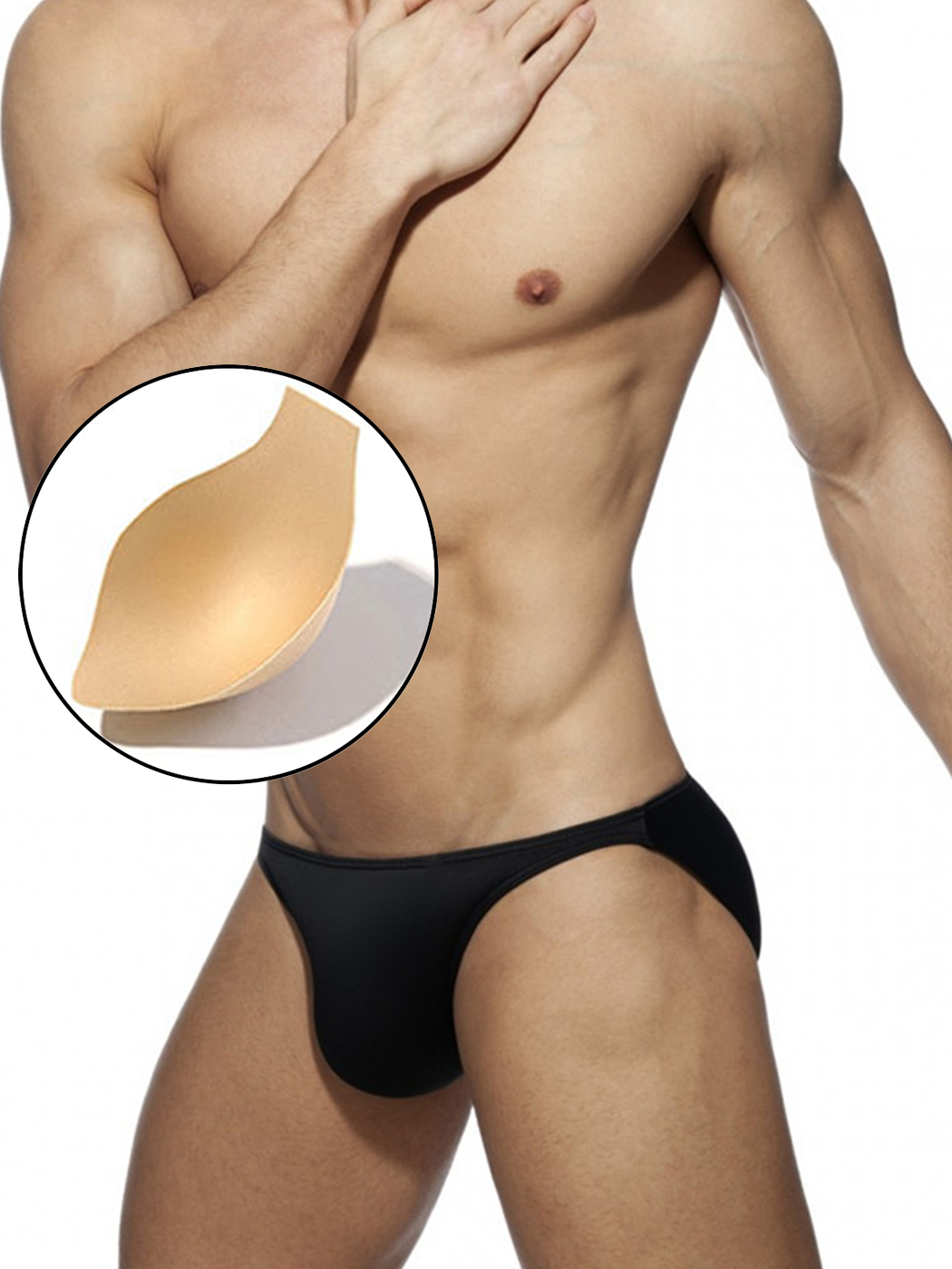 Men’s Sexy Swim Briefs with Removable Pad