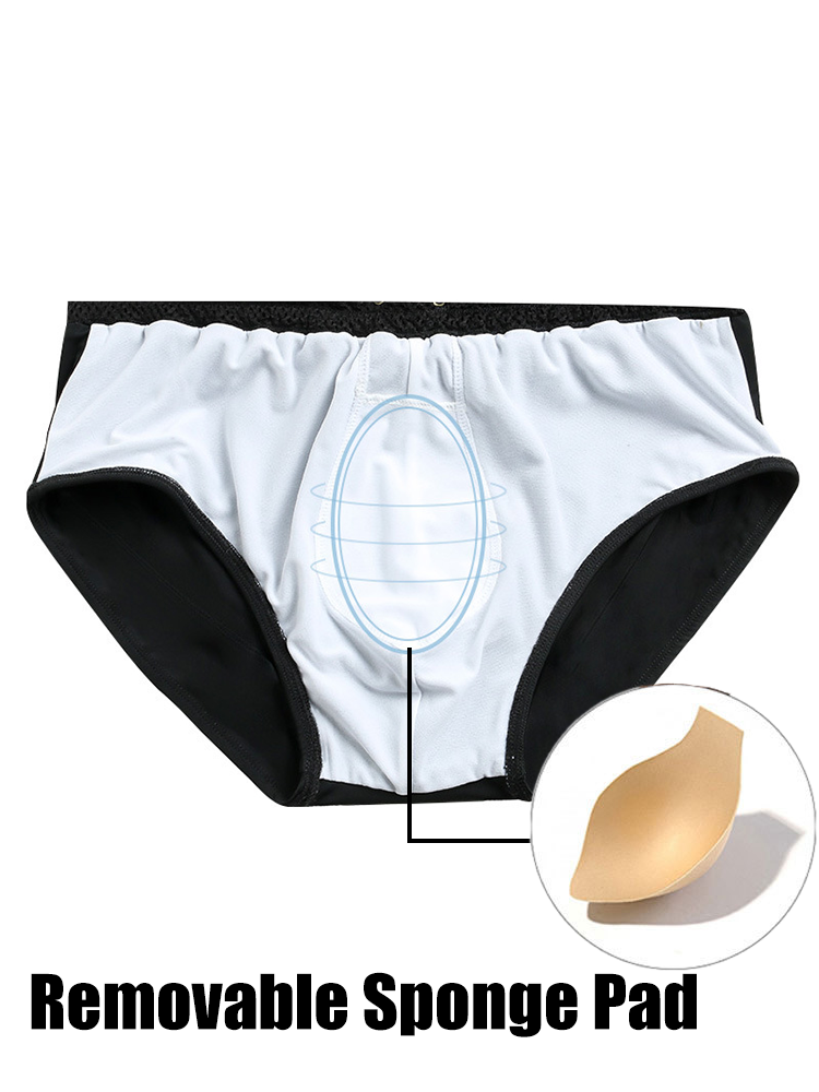 Men’s Waistband Drawstring Beach Swim Shorts