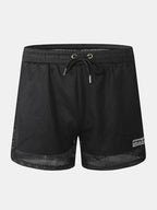 Mens Mesh Loose See Through Swim Shorts