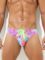 Men’s Colorful Low-rise Briefs With Drawstring
