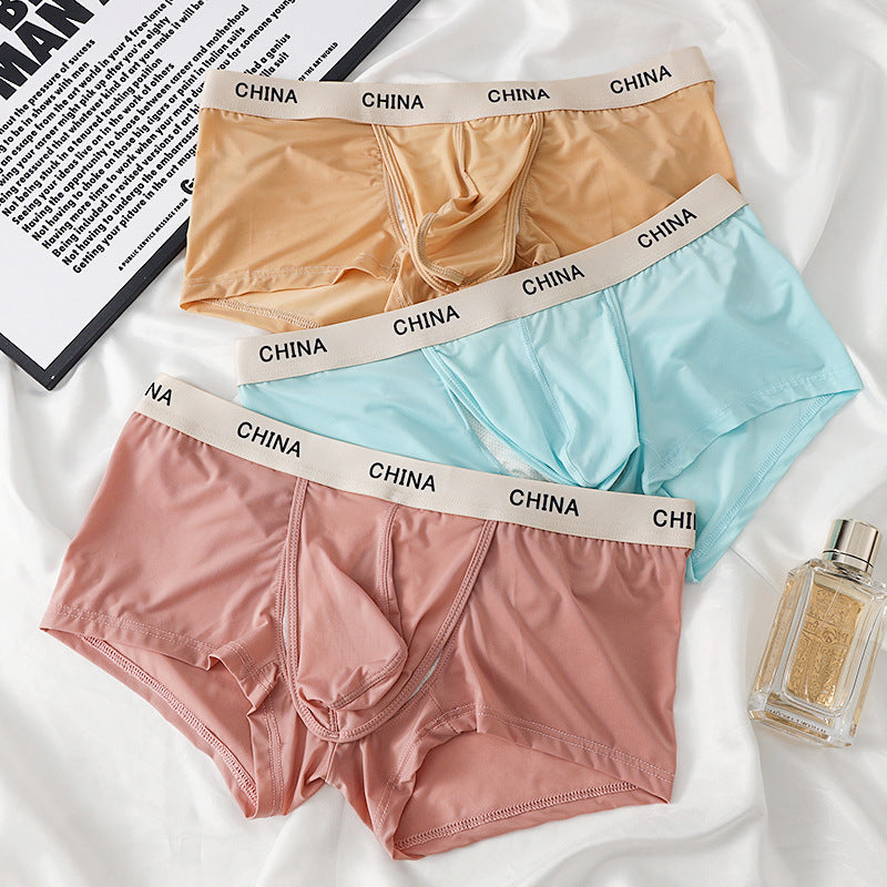 3 Pack Men's Ice Silk Cooling Trunks – Lightweight, Breathable & Supportive