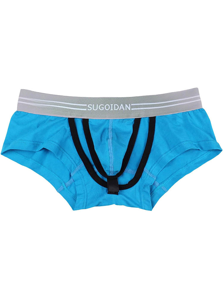 3 Pack Men’s Sexy Cutout Trunks with Lift-up Pouch