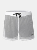 Mens Mesh Loose See Through Swim Shorts