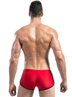 Men's Breathable Boxer Drawstring Swimming Trunks