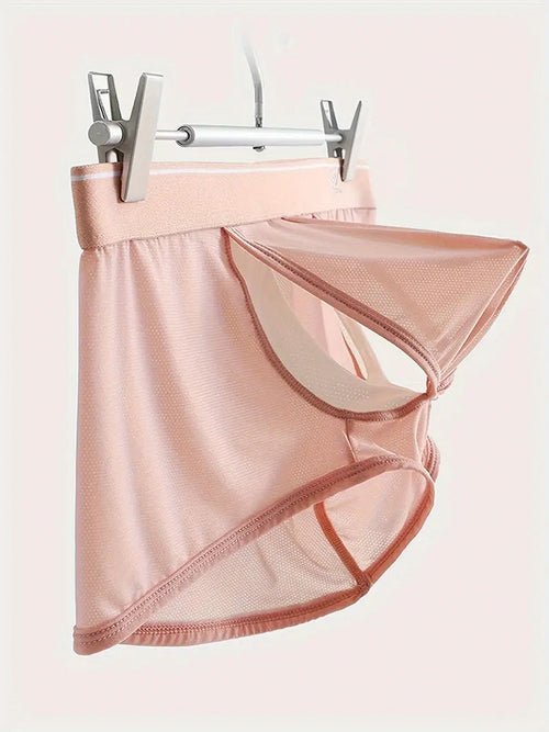 2 Pack Men's Breathable Mesh Trunks with Fly