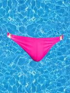 Men's Quick-Dry Odor-Control Solid Color Side Snap Swim Briefs