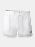 Mens Mesh Loose See Through Swim Shorts