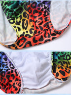 Mens Bulge Pouch Surfing Printed Bohemian Swim Briefs