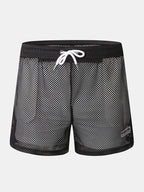 Mens Mesh Loose See Through Swim Shorts