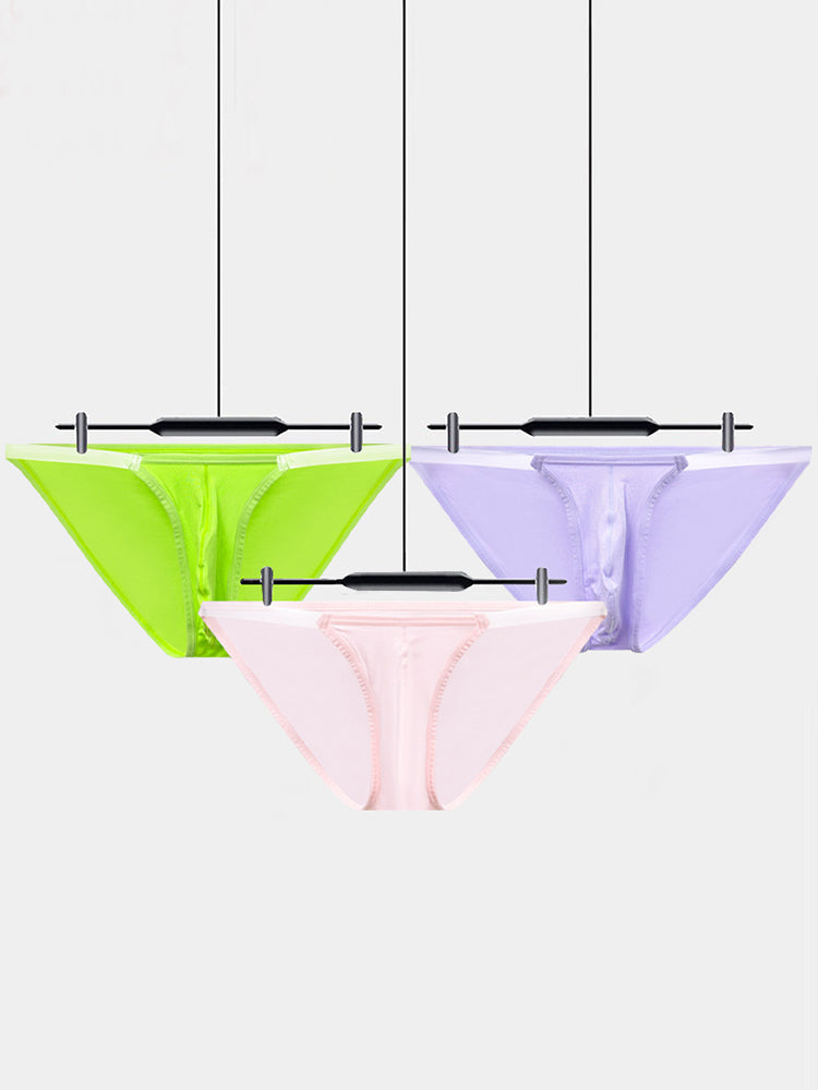 2 Pack Men's Breathable Low-Rise Ultra-Soft Modal Briefs