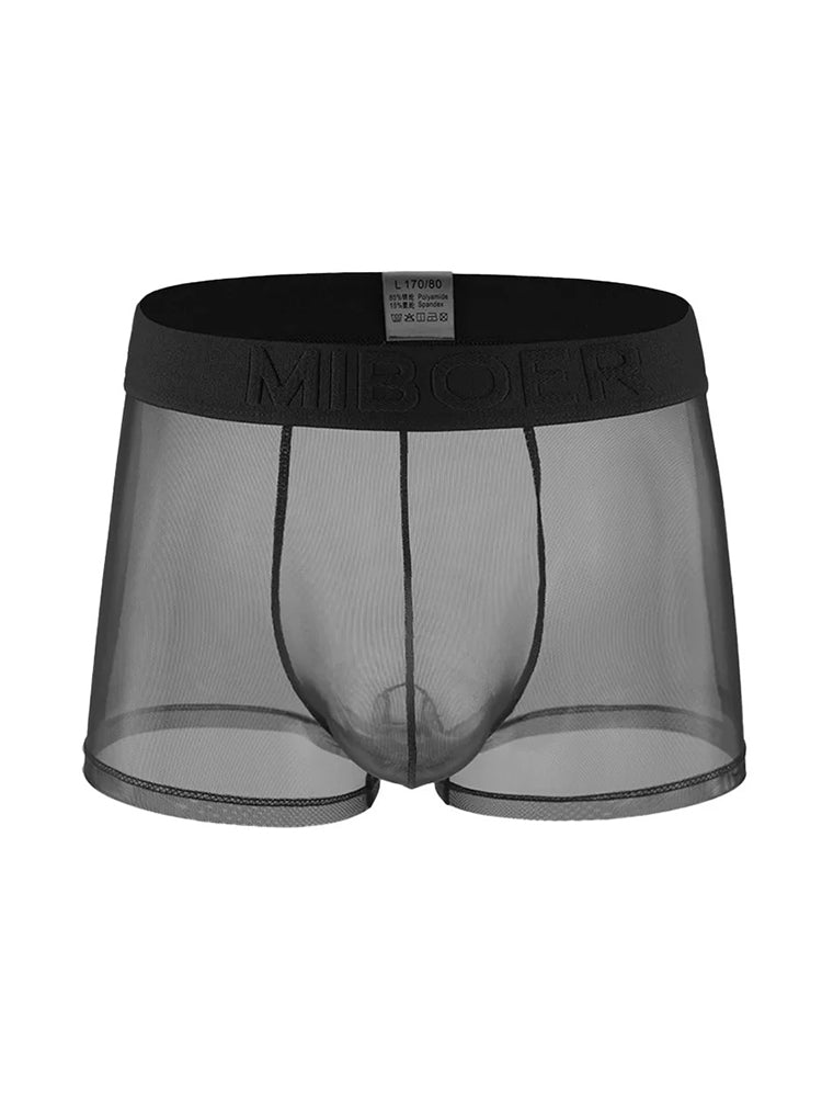 3 Pack Men's Invisible & Mesh Breathable Cooling Touch Trunks