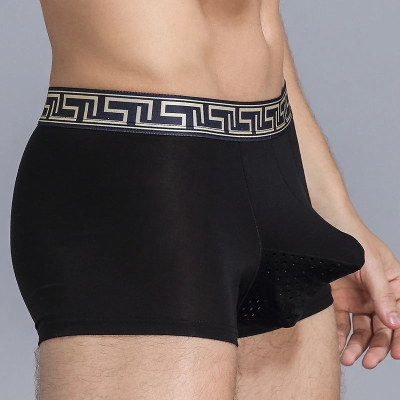 4 Pack Separate Ball Pouch Breathable Trunks