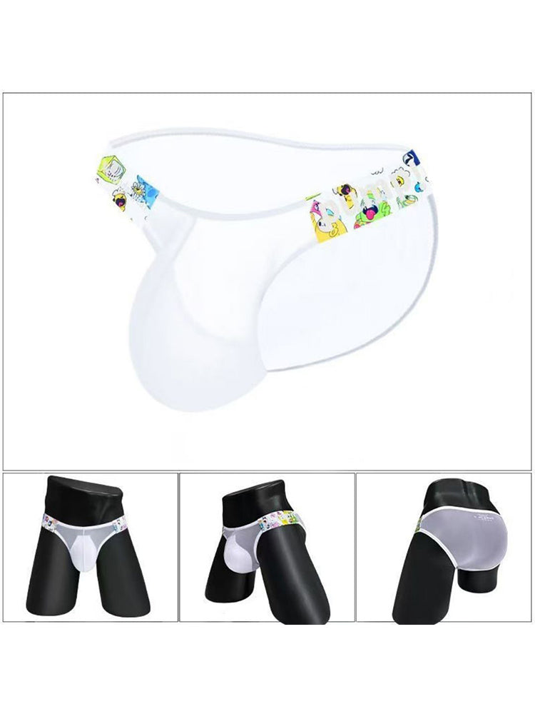 2 Pack Men's Low-Rise Seamless Breathable Briefs